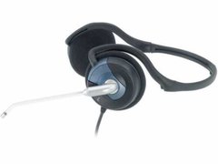 Casti On-Ear cu fir Genius HS-300N, 2x jack 3.5mm, control volum, microfon, negru